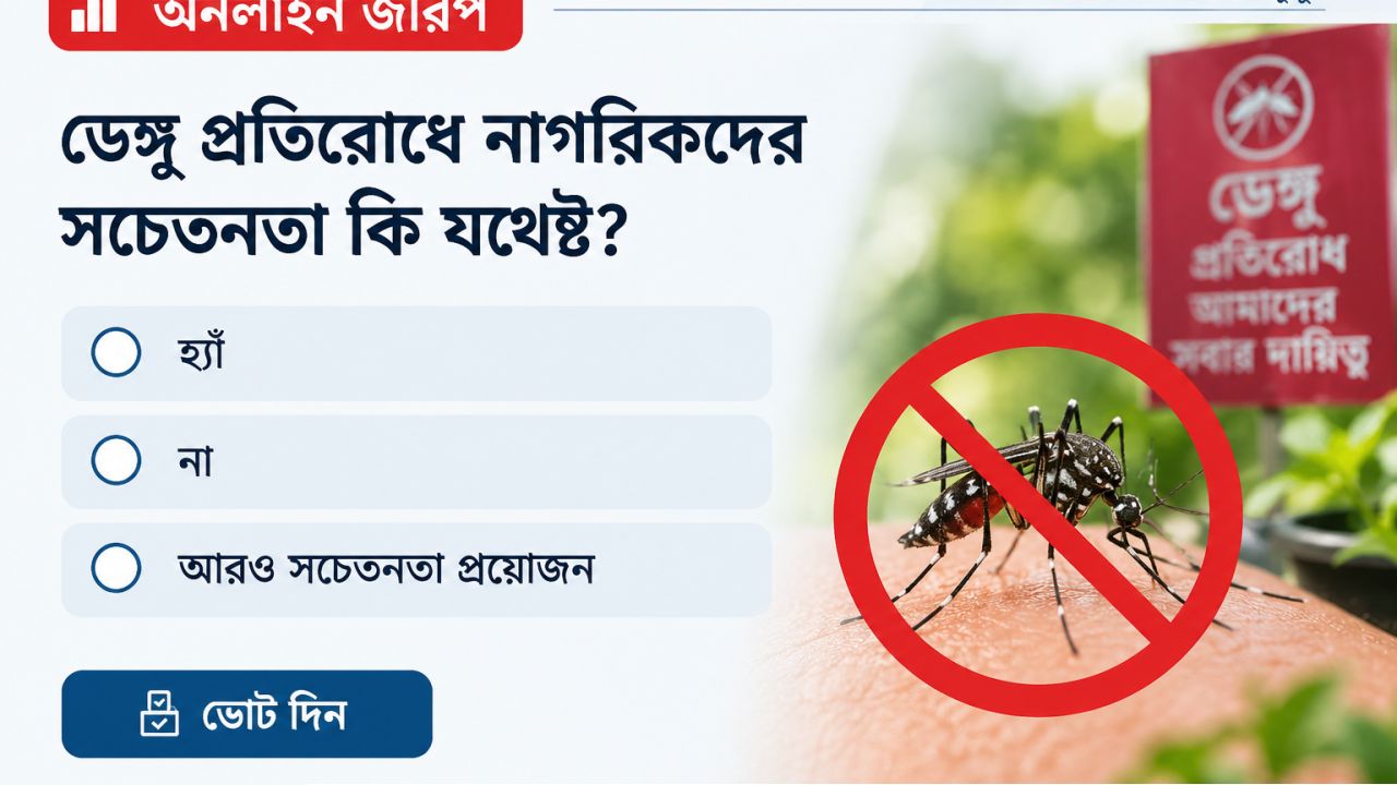 ডেঙ্গু প্রতিরোধে নাগরিকদের সচেতনতা কি যথেষ্ট?