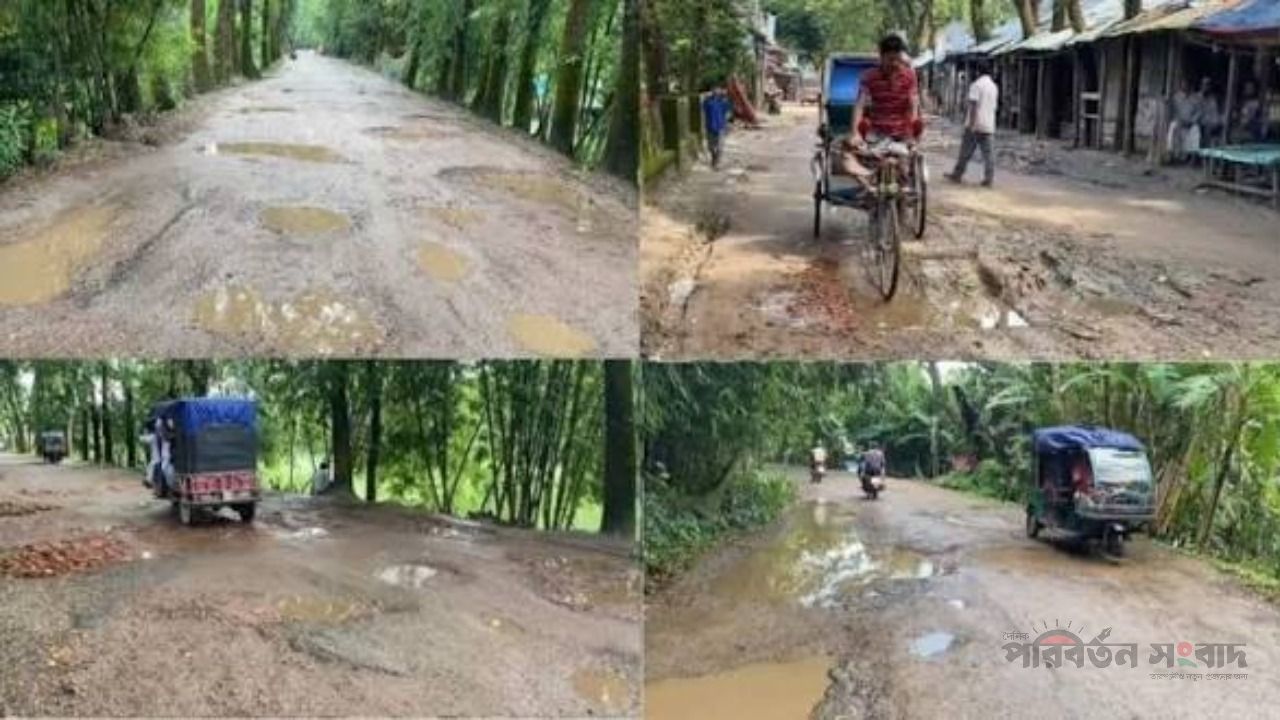 বেহাল গলাচিপা-কলাগাছিয়া সড়ক, দুর্ভোগে কয়েক উপজেলার মানুষ